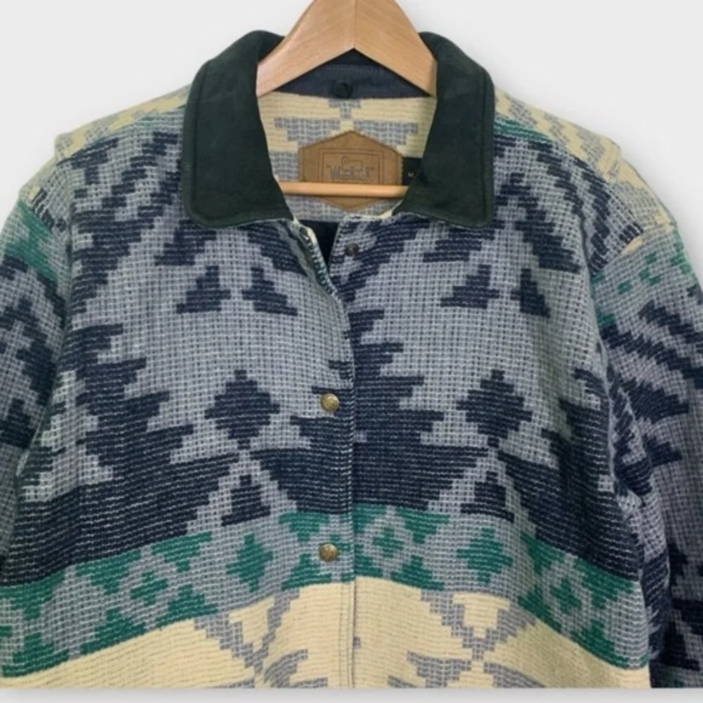 Vintage Woolrich  Aztec Blanket Coat Barn Jacket - Picture 3 of 11